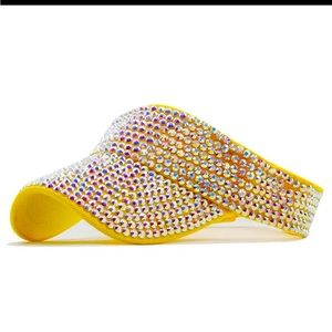 Women hats, Summer cap,
Sunhat visors ladies caps Hip Hop 
Rhinestone Hat 🧢